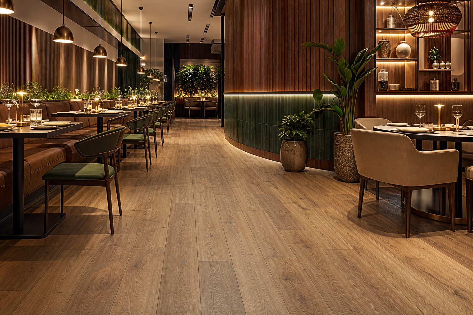 SPC flooring in shopping malls