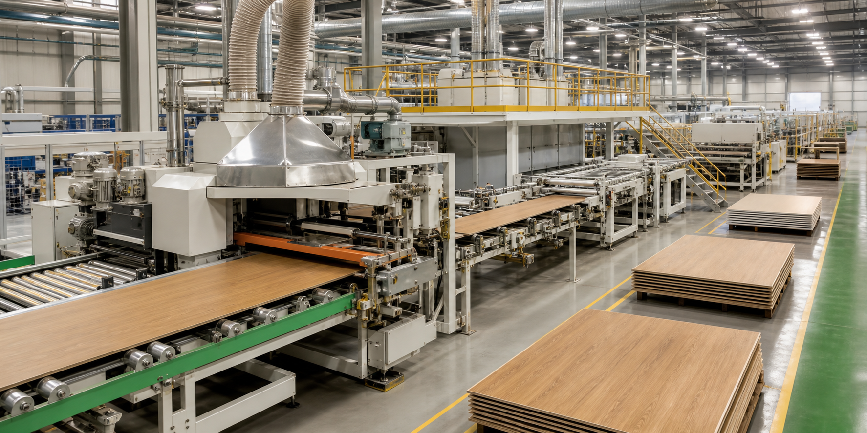 Extrusion and lamination production line