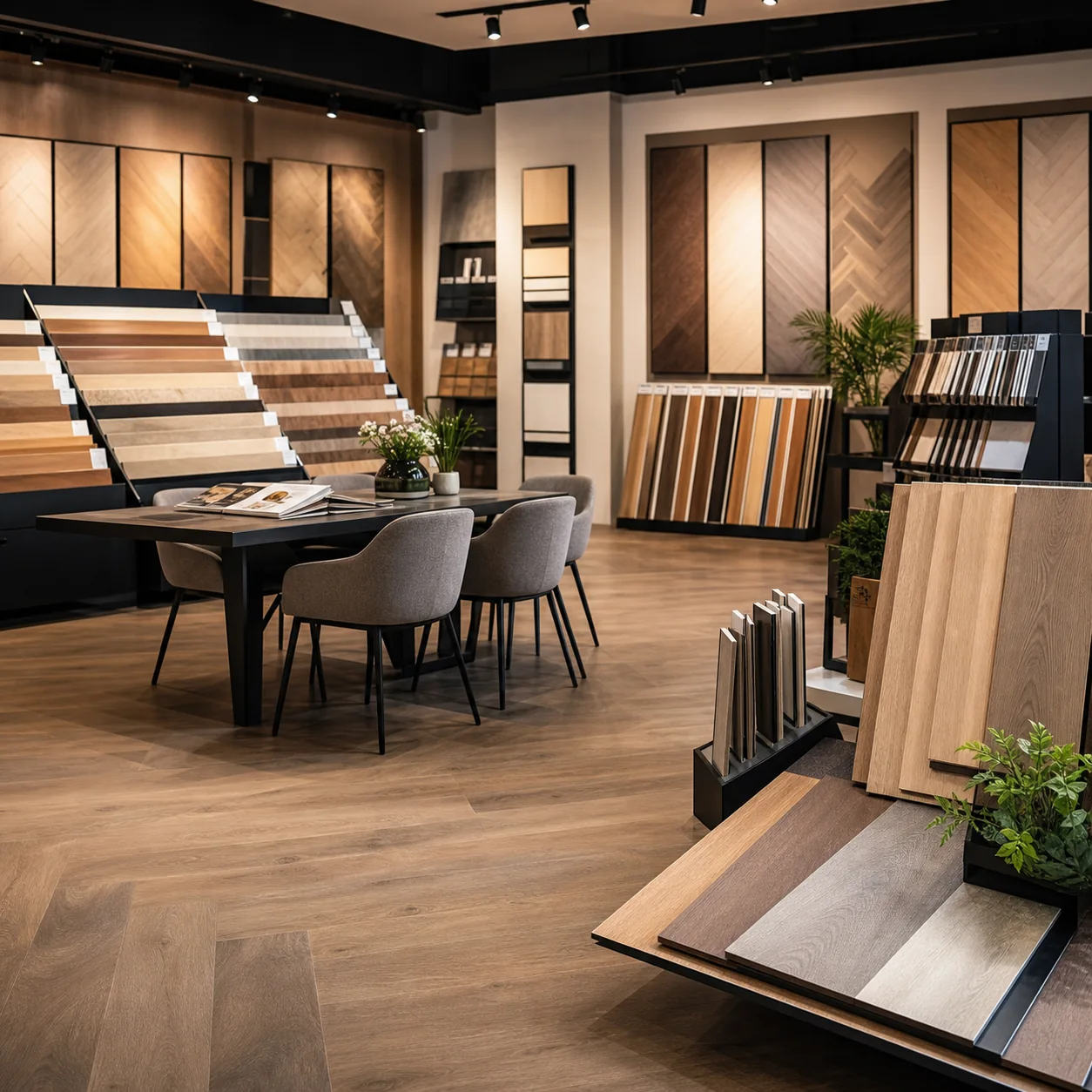 SPC flooring for retail showrooms