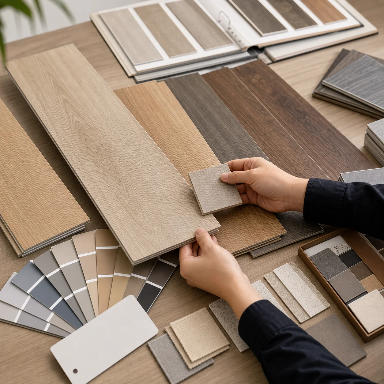 Custom color match SPC flooring