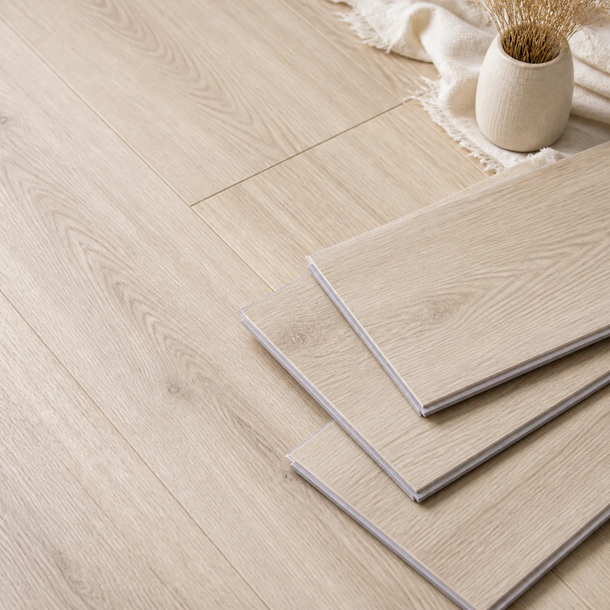 Light beige custom SPC flooring color