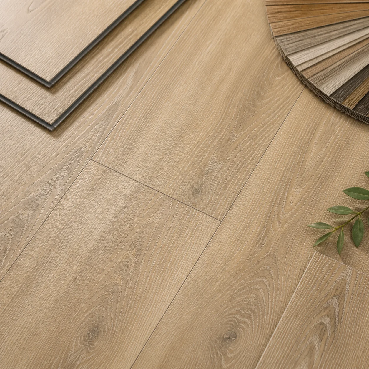 Natural oak custom SPC flooring color