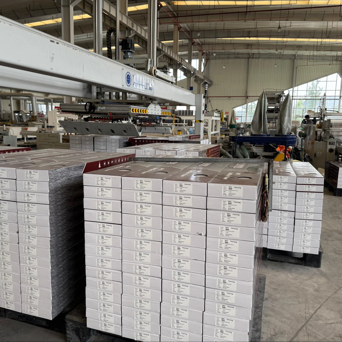 Private label SPC flooring packaging sample books color cards display boards