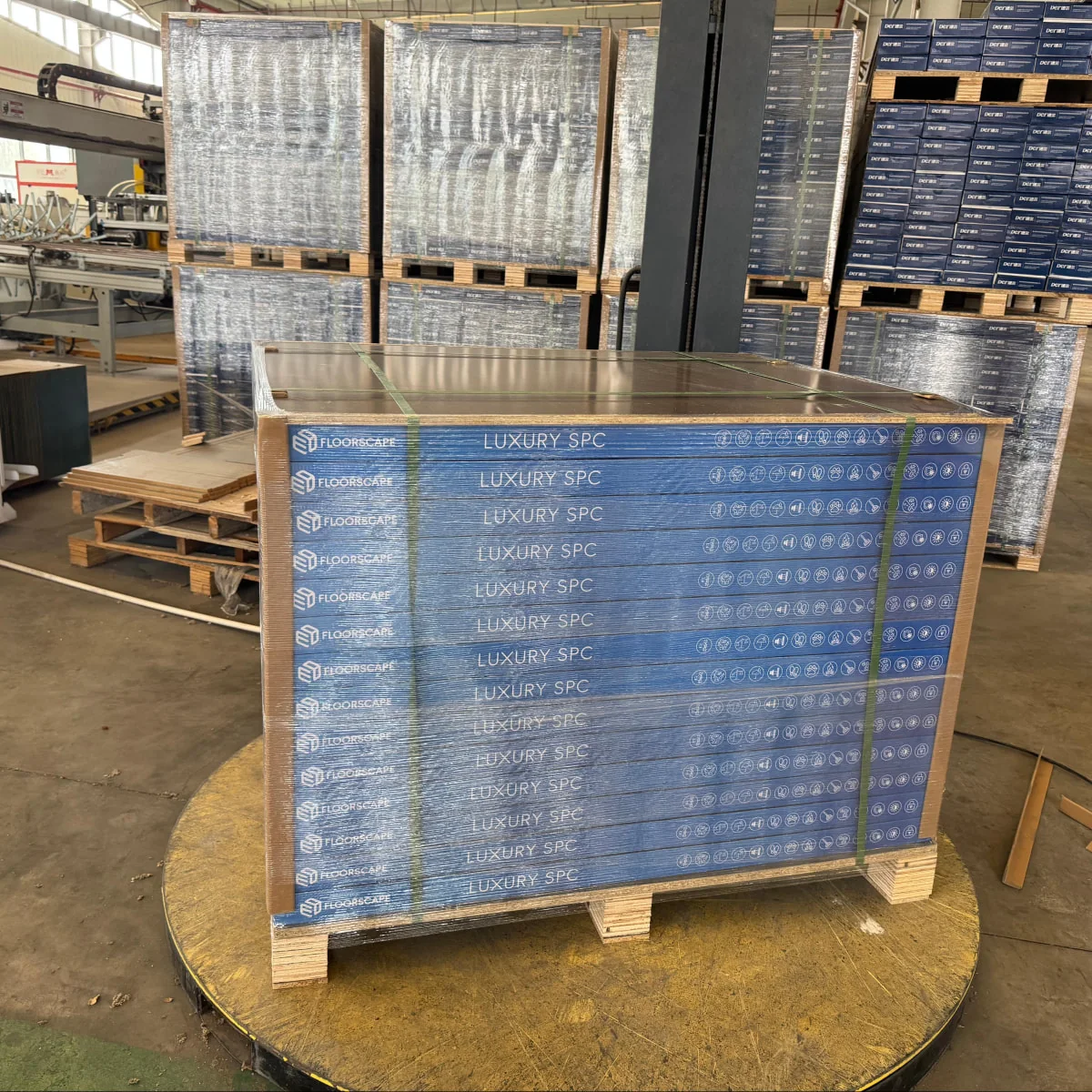 SPC flooring container loading