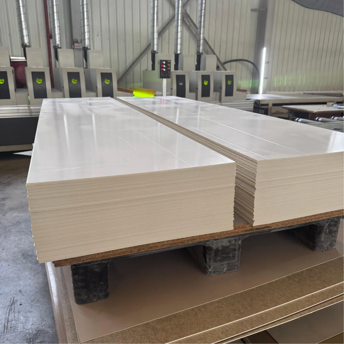 Deep linear groove SPC wall panels