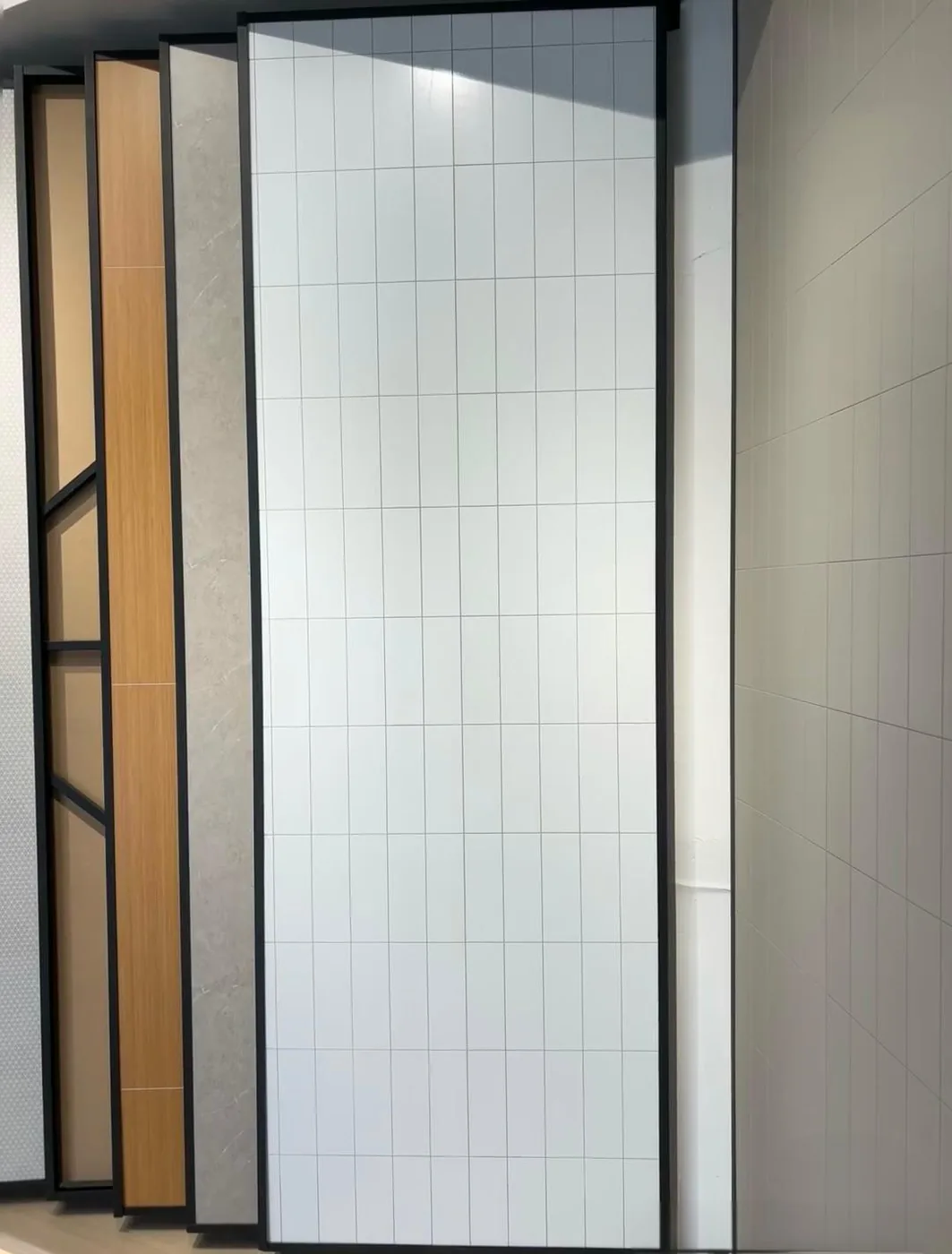 SPC grille panels for retail stores